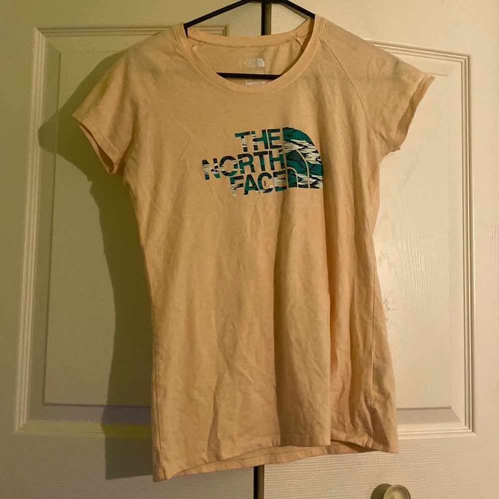 North face tan shirt